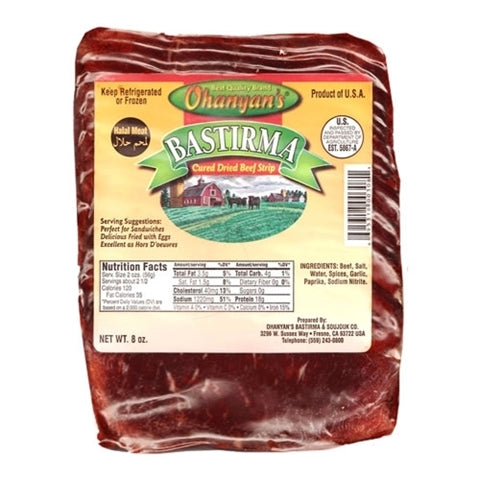 Ohanyan Bastirma (Dilimlenmis Yagsiz Pastirma)