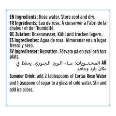 CORTAS ROSE WATER 500ML
