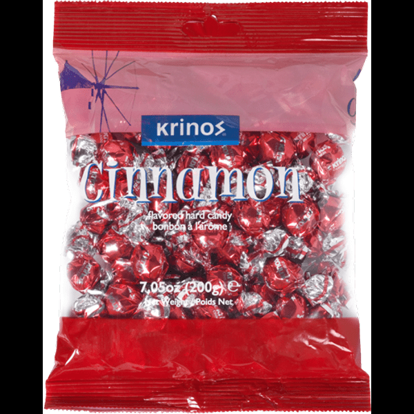 Krinos cinnamon flavored hard candy 300g